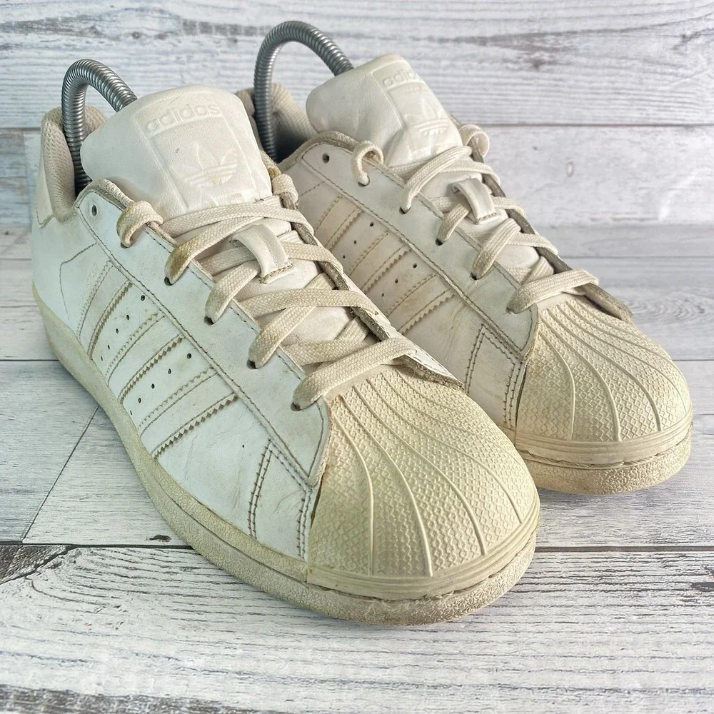 Adidas Superstar Foundation Shoes Mens 5.5 White Casual Walking Sneakers Retro